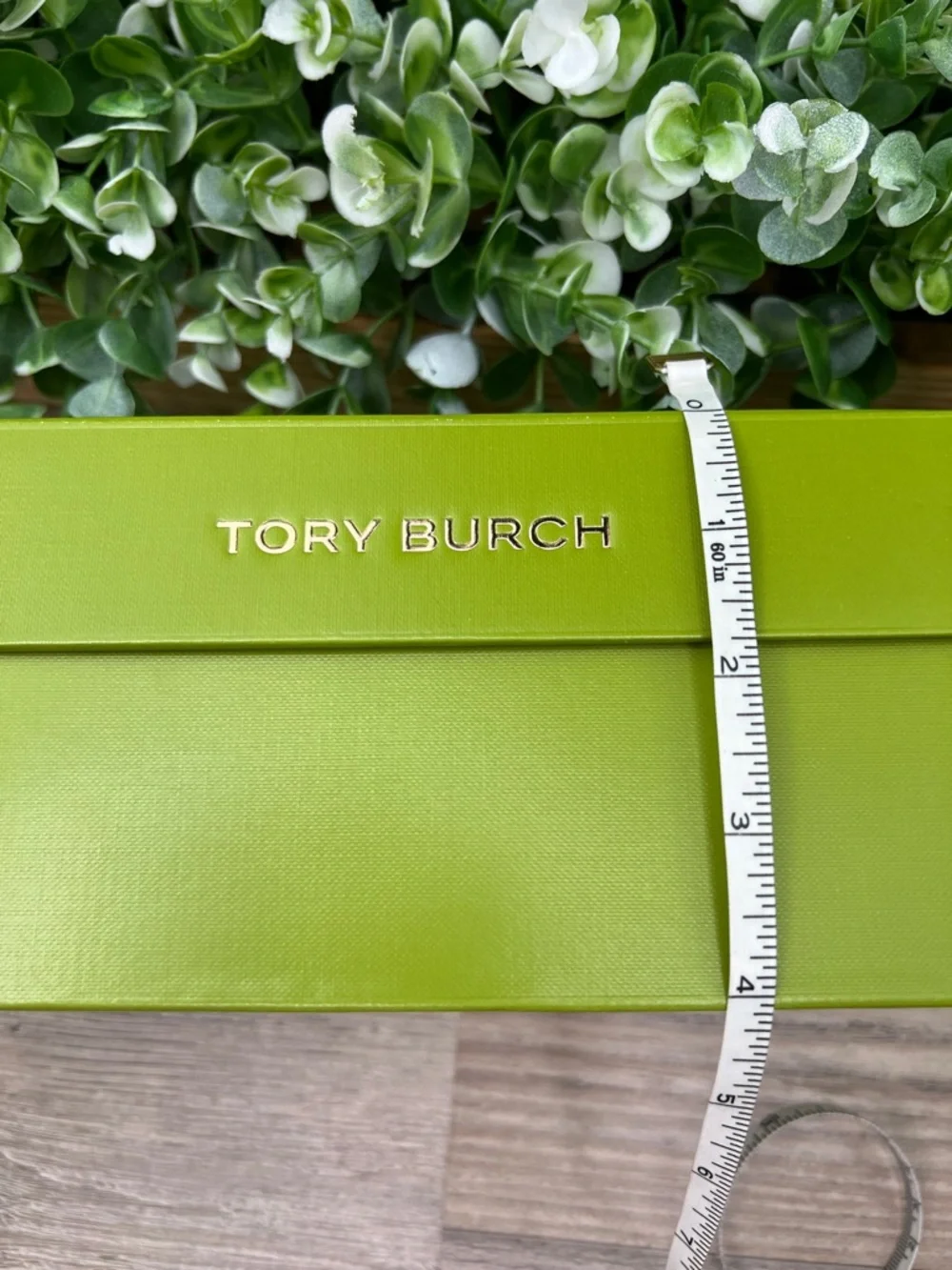 Tory Burch Green Shoe Box / Tissue Paper